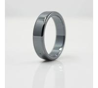 SONGK Bagues d'hématite Plates de qualité Lisse de qualité de Bijoux de 1 pièce de 6 mm de Largeur