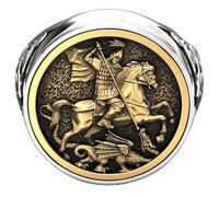 SONGK Punk délicat Guerrier Dragon Bague pour Hommes Bijoux Hip Hop Soldat chevalière Militaire pour Hommes personnalité Cadeaux Motard Bijoux