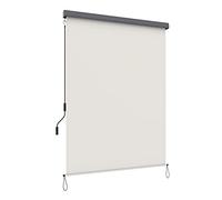 SONGMICS 2.5 x 1.8 m (H x L), Store Vertical, Brise-Vue rétractable, Paravent d’extérieur, Pare-Soleil, pour Balcon, Patio, terrasse et Jardin, avec boîtier, Protection de Vie privée, Beige GSA185M01