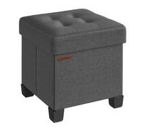 SONGMICS 38x38x40cm Pouf de Rangement Repliable 300kg