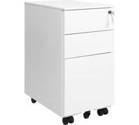 Caisson De Bureau Metal, Avec Roulettes Et Serrure, Pour Documents Et Dossier Suspendu