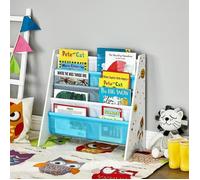 Bibliothèque enfant - SONGMICS - Étagère de rangement pour livres - Kit anti-basculement - Motif Espace
