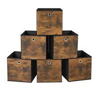 SONGMICS Boîtes de rangement, boîtes textiles pour callax, industrielles 30 x 30 x 30 cm