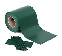 SONGMICS Brise-vue en PVC, Pare-vent, Clôture, rouleau de 0.19 x 40 m, opaque, décoration pour balcon et jardin, protection solaire, résistant aux UV, 25 accessoires de fixation fournis, Vert GPJ040L