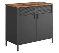 Buffet, Double Porte Aimantée, 80 X 40 X 76 Cm, Avec Étagère Réglable