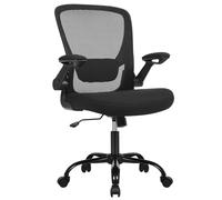 SONGMICS Chaise de bureau - Hauteur et accoudoirs réglables - Ergonomique - Capacité jusqu'à 120 kg