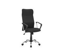 SONGMICS Fauteuil de Bureau, Chaise Ergonomique, Siège Pivotant, Assise Rembourrée, Réglable en Hauteur et Inclinable, Capacité de Charge 120 kg, Noir OBN034B01