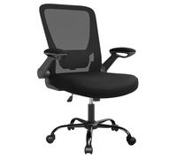 SONGMICS Chaise de bureau - Hauteur et accoudoirs réglables - Ergonomique - Capacité jusqu'à 120 kg