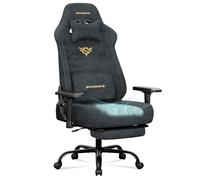 SONGMICS Chaise Gamer, Fauteuil Ergonomique en Tissu Suédé, Charge 200 kg