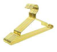 SONGMICS Cintre, Lot de 20, Cintres en Métal, Chromé, Antirouille, Gain de Place, Résistant, Longueur 42 cm, Doré CRI044G01