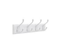 SONGMICS Cintre mural blanc, triple crochets 11 x 40 x 7 cm