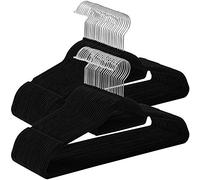 Cintres SONGMICS Lot de 50, Crochet pivotant à 360° Noir CRF50B noir