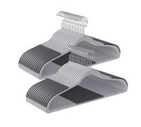 Songmics cintres Standard Lot de 50 Heavy Duty antidérapant cintres Plastique Gris Ucrf50g