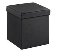 SONGMICS Coffre de Rangement Pliable Charge maximale 300 kg noir 38 x 38 x 38 cm LSF101