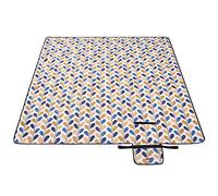 SONGMICS Couverture de Pique-Nique, 200 x 200 cm, Grand Tapis, pour Camping, Parc, Jardin, Plage, Hydrofuge, Lavable en Machine, Pliable, Motif Feuille GCM87CU