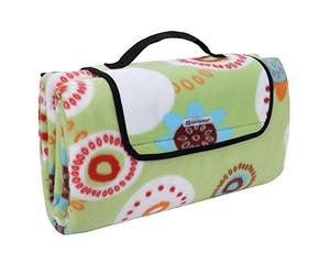 SONGMICS Couverture, Tapis de Pique-Nique étanche, Pliable, avec des poignées, 200 x 200cm GCM71J