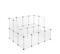 SONGMICS Enclos pour Petit Animal, clôture modulable, Blanc LPC004W01