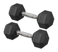SONGMICS Ensemble de 2 Haltères Hexagonaux, Poids Total de 10 kg