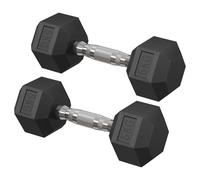 Songmics Ensemble D'haltères, Ensemble De 2 Haltères Hexagonaux, Adapté À L'entraînement, La Musculation, L'haltérophilie À Domicile, La Salle De Sport