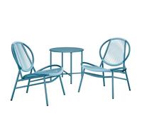SONGMICS Ensemble Salon de Jardin, Chaises Acapulco, 3 Pièces