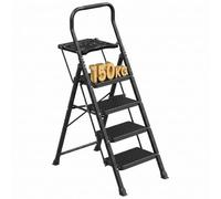 SONGMICS Escabeau en Acier, Marchepied Pliant à 4 Marches, Charge 150 kg