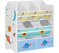 SONGMICS Etagère à jouets 7 boîtes espace 29,5 x 62,5 x 60 cm