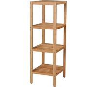 SONGMICS Etagère de salle de bain en bambou 33x33x98cm
