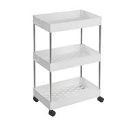 Songmics Étagère mobile, 3 compartiments, blanc