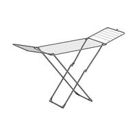 SONGMICS Étendoir à Linge, Séchoir Pliable, 50 x 182 x 102,5 cm, avec Barres, Support de Séchage sur Pieds, Utilisation Intérieure/Extérieure, Draps et Vêtements, Gris LLR540G01