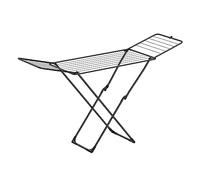 SONGMICS Étendoir à Linge, Séchoir Pliable, 50 x 182 x 103 cm | Support de Séchage sur Pieds, avec Barres, Utilisation Intérieure/Extérieure, Noir d'encre, Collection BUNJI LLR540B01