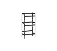 SONGMICS GYL001B01 Étagère pour 3 caisses à boissons, 3 niveaux, charge par niveau, jusqu'à 30 kg, étagère à boissons, étagère pour caisses à bière, en acier, support de caisses à eau, noir d'encre