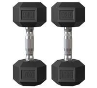 SONGMICS Haltères de 2x10 kg chacun Adapté à l'Entraînement la Musculation