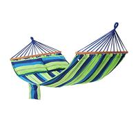 SONGMICS Hamac 210 x 150 cm chaise avec 2 oreillers Charge maxi 300 kg GDC22L, Bleu