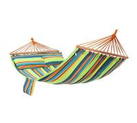 SONGMICS Hamac avec Oreillers, 210 x 150 cm, Charge maximale 300 kg GDC22Q, Vert + Orange