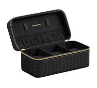 SONGMICS HOME Étui de Voyage pour 3 Montres, PU Effet Gaufré Tissé