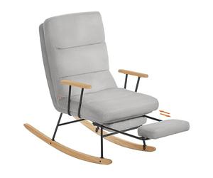SONGMICS HOME Fauteuil à Bascule, Dossier Réglable sur 4 Positions