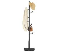 SONGMICS HOME Porte-manteau autoportant en forme de cactus avec 8 crochets robustes, avec extrémités incurvées, 175 cm de haut, pour vêtements, chapeaux, sacs, encre noire URCR039B01