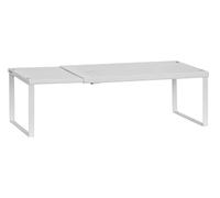 SONGMICS KCS007W01 Étagère à épices, extensible, organisateur de cuisine, étagère de cuisine, petit organisateur pour placard, métal, étagère à chaussures, blanc mat