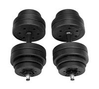 SONGMICS Kit Haltères Musculation, 2 x 15 kg, Poids Réglable