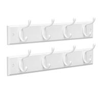 SONGMICS Lot de 2 porte-manteaux muraux Blanc ULHR232W01