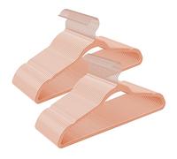 SONGMICS Lot de 50 Cintres Velours Adulte, Longueur 41,5 cm, Fin, Grande Capacité de Charge, avec Crochets Pivotants à 360°, pour Manteaux, Chemises, Rose et Rose Gold CRF026P02