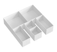 SONGMICS Lot de 12 organiseurs de tiroir pliables en tissu pour chaussettes, sous-vêtements, soutien-gorge, cravates, écharpes, nuage blanc RDZ006W02