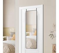 SONGMICS Miroir Intégral Suspendu, 120 x 40 cm, Miroir Rectangulaire, Cadre en Alliage d'Aluminium, Verre Trempé, pour Chambre, Salon,Dressing, Noir d'encre LFM032B01