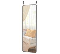 SONGMICS Miroir Intégral Suspendu, 120 x 40 cm, Miroir Rectangulaire, Cadre en Alliage d'Aluminium, Verre Trempé, pour Chambre, Salon,Dressing, Noir d'encre LFM032B01