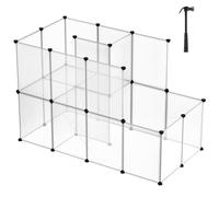 SONGMICS Parc pour Cochons d'Inde, Modulable, Plastique