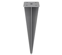 Piquet pour fixer le poteau du store latéral SONGMICS - Gris - 11,5 x 11,5 x 46 cm - Accessoire de store latéral