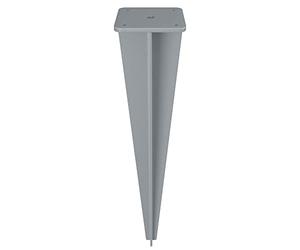 SONGMICS Piquet de Sol pour Store Latéral, Ancrage de Terre | Accessoire de Fixation, Compatible avec Stores Latéraux avec Poteaux de Support en Acier, Gris, Collection SHELD GSA501Y01