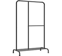 SONGMICS Porte-manteau, tringle à vêtements, capacité de charge 100 kg avec barre réglable, pour chambre à coucher, salon, couloir, noir HSR103B01