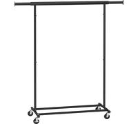 SONGMICS Portemanteau, caisson à roulettes, 92 - 132 × 45 × 160 cm, noir