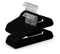 SONGMICS Portes-Vêtements Velours 50 Anti-Dérapant Barre Cravate 360° Crochet Rotatif Économie